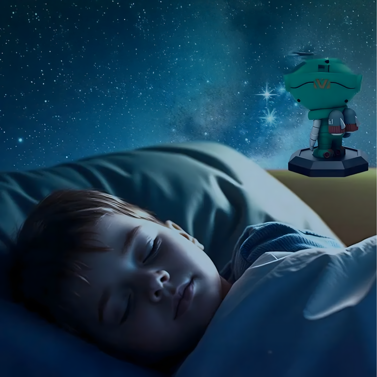 Projektor Laserowy Kosmosu Led Astronauta Psi Patrol 360° Lampa Gwiazdy  (12)
