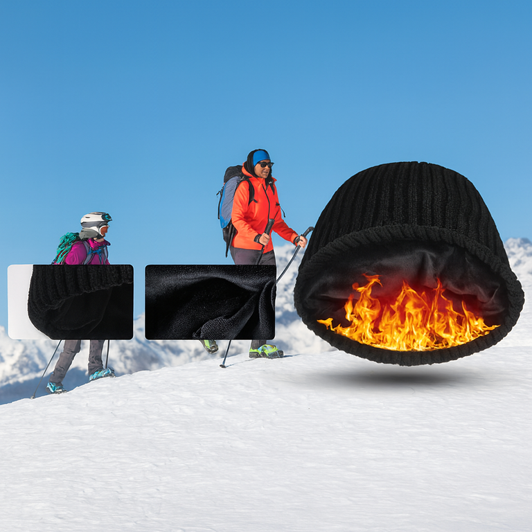 Czapka Grzewcza Beanie Ogrzewana Zimowa Ciepła Elektryczna + Powerbank (12)