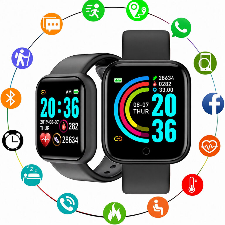 Smartwatch Opaska Sportowa Zegarek Damski Męski Puls Bluetooth Sms Sen  (9)
