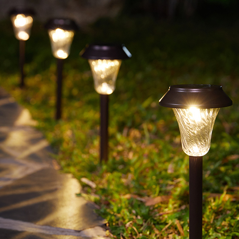 Zestaw Lamp Lampy Ogrodowe Solarne Wbijane Wodoodporne 41cm Zewnętrzne 6szt. (16)
