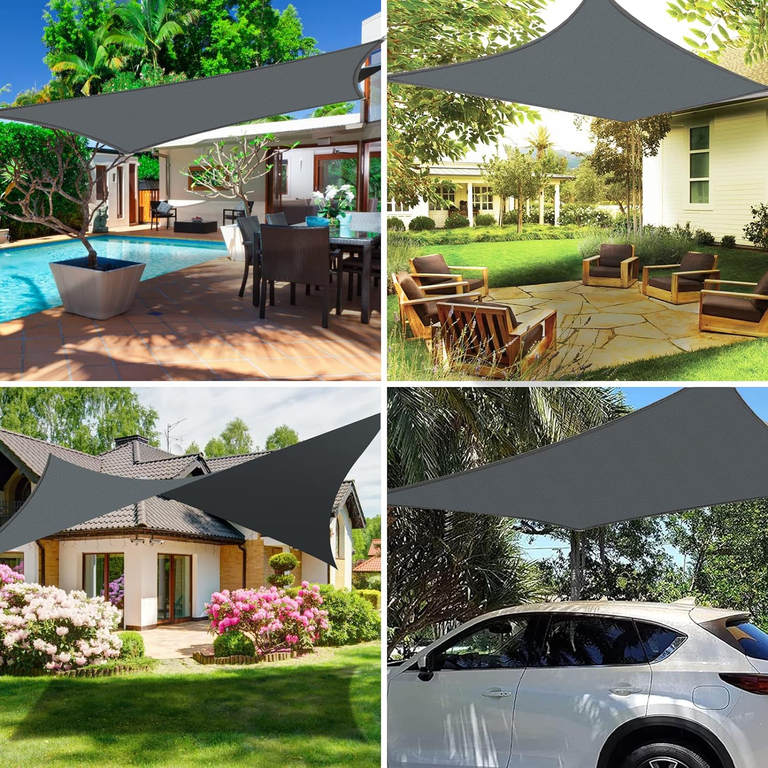 132x Zagiel Przeciwsłoneczny Parasol Ogrodowy Zacieniacz Prostokąt Markiza 2x3m  (2)