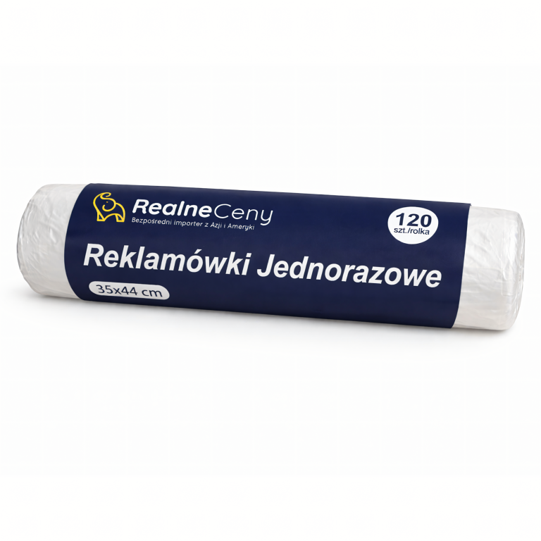 Reklamówki Foliówki Zrywki Foliowe Jednorazowe 44x35cm Rolka 120szt Mocne  (2)