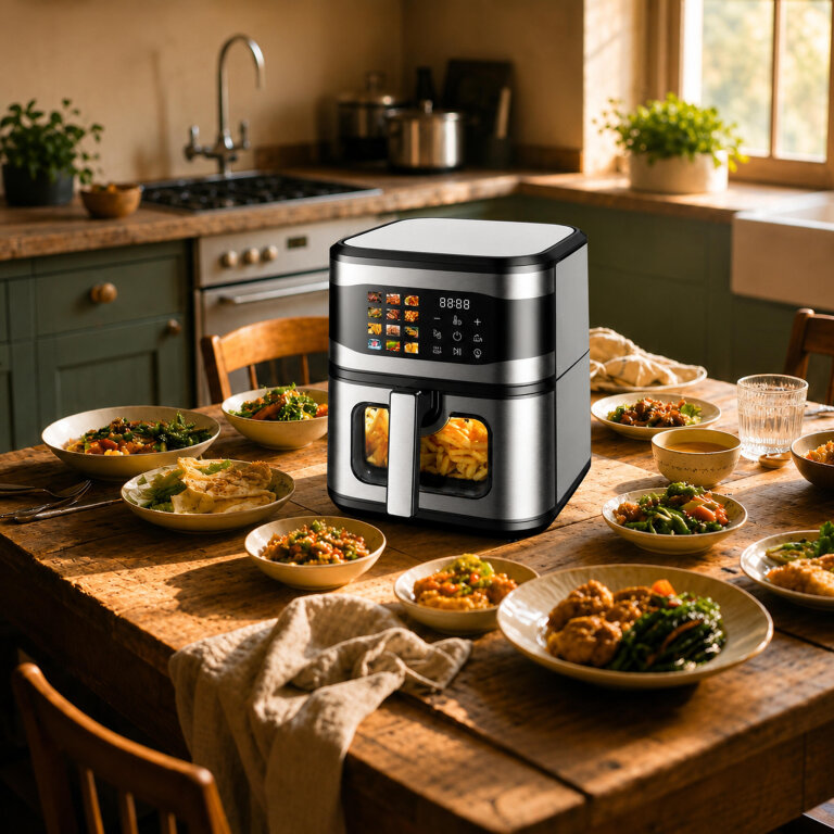 Frytkownica Beztłuszczowa Air Fryer 8L Frytownica 1700W 12 Programów Mocna (10)