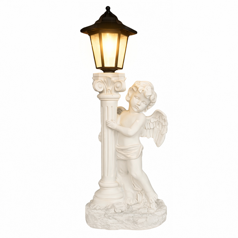 96x Aniołek Solarny Led Figurka Świecznik Dekoracja Posążek do Ogrodu na Grób 49cm (3)