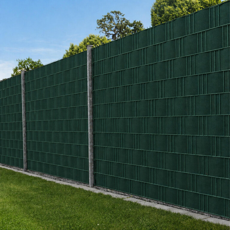 4 x Taśma Ogrodzeniowa 19cm x 35m Osłona Panelowa na Ogrodzenie Płot UV Zielona (9)