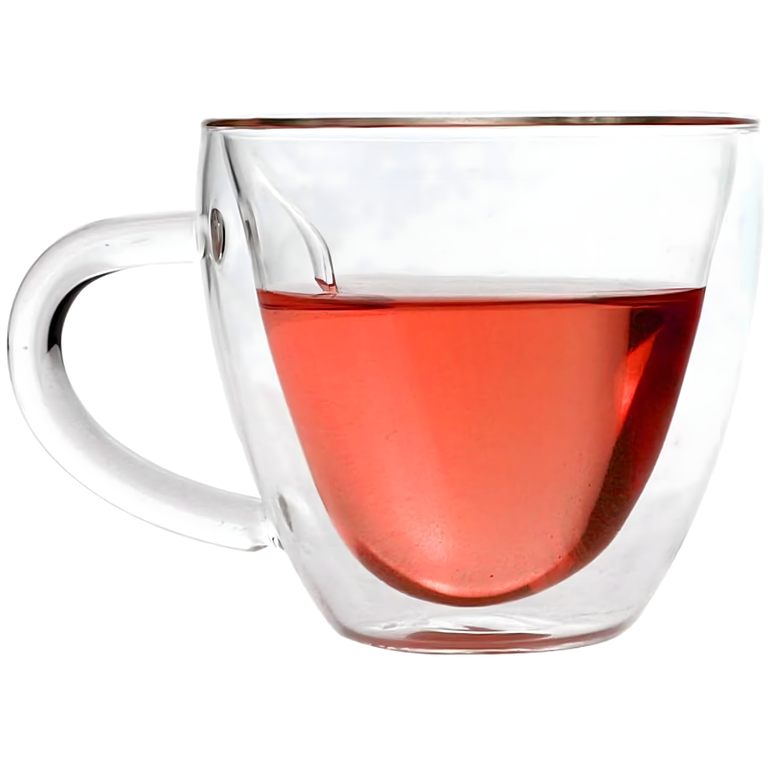 Kubek Miłosny Szklanka w Kształcie Serca Podwójna Ściana Żaroodporny 250 ml (2)