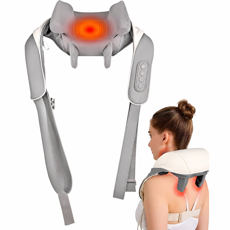 Masażer Shiatsu do Szyi Karku Pleców Rozgrzewający Kołnierz Rozlużniający (2)