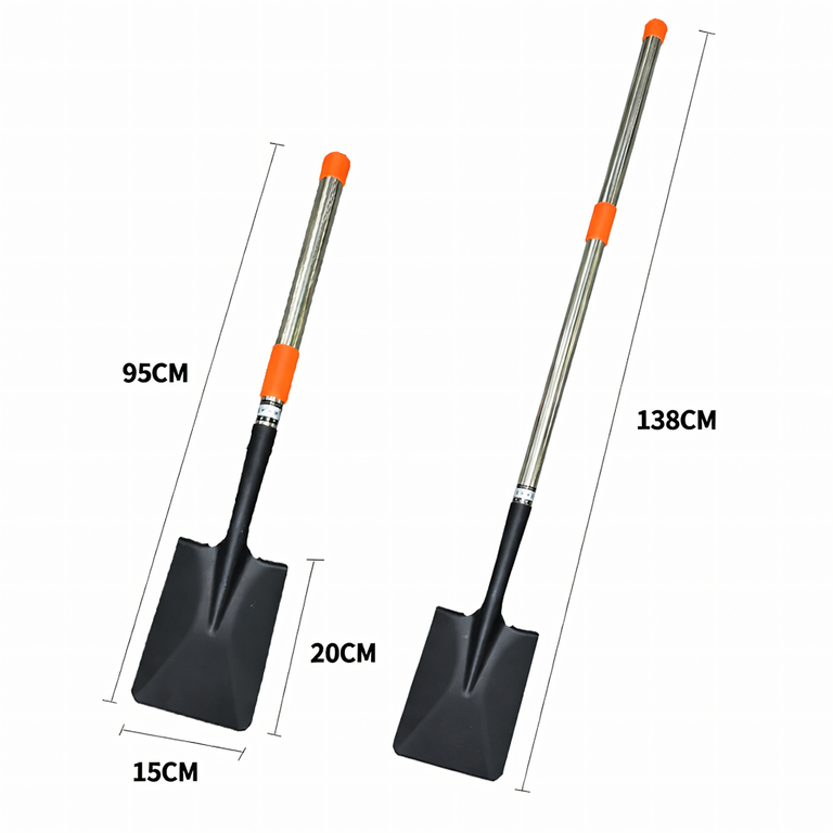 Łopata Szpadel Ogrodowa Teleskopowa 95-138 cm do Ogrodu Sztychówka Składana (5)
