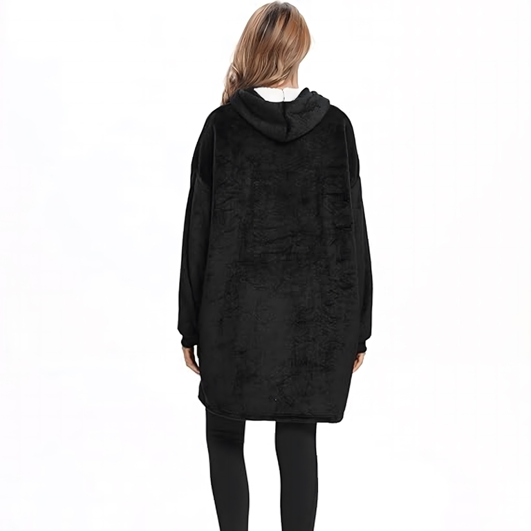 DUŻA BLUZA KOC KOCOBLUZA OVERSIZE GRUBA Z KAPTUREM SZLAFROK DAMSKA MĘSKA (9)