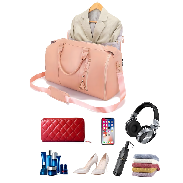 Składana Torba Podróżna Elegancka Biznesowa na Garnitur Sukienke 2w1 55L (2)