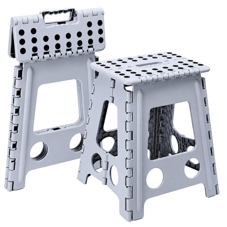 Taboret Stołek Sładany Antypoślizgowy Krzesło Podest Schodek 39 cm  (1)