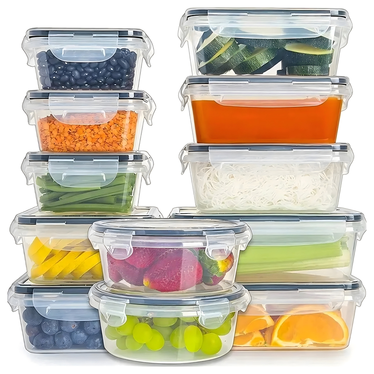 144 x zestaw 12szt. LUNCHBOX ŚNIADANIÓWKA PUDEŁKA NA ŻYWNOŚĆ PLASTIKOWE POJEMNIKI ZESTAW (2)
