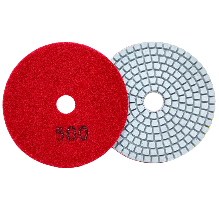 10x Tarcza Diamentowa Polerska 80mm do Szlifowania Gresu Płytek Na Rzep 500 (3)
