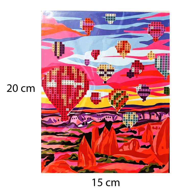 DIAMOND PAINTING HAFT DIAMENTOWY MOZAIKA ZESTAW SZTALUGA 15x20cm DLA DZIECI (4)