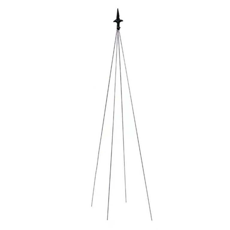 12x Podpora Pergola Ogrodowa Tarasowa na KWiaty Stojak Metalowy Roślin 150 cm (2)
