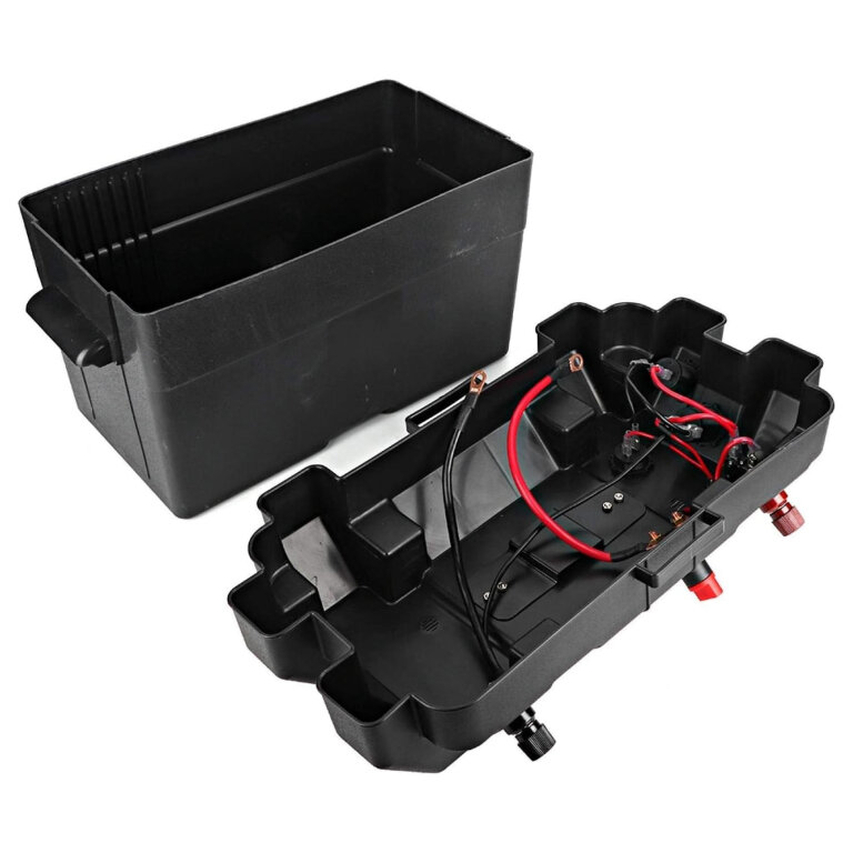 Pojemnik Skrzynka Akumulatorowa 12V Box na Akumulator z Woltomierzem 2x USB (6)