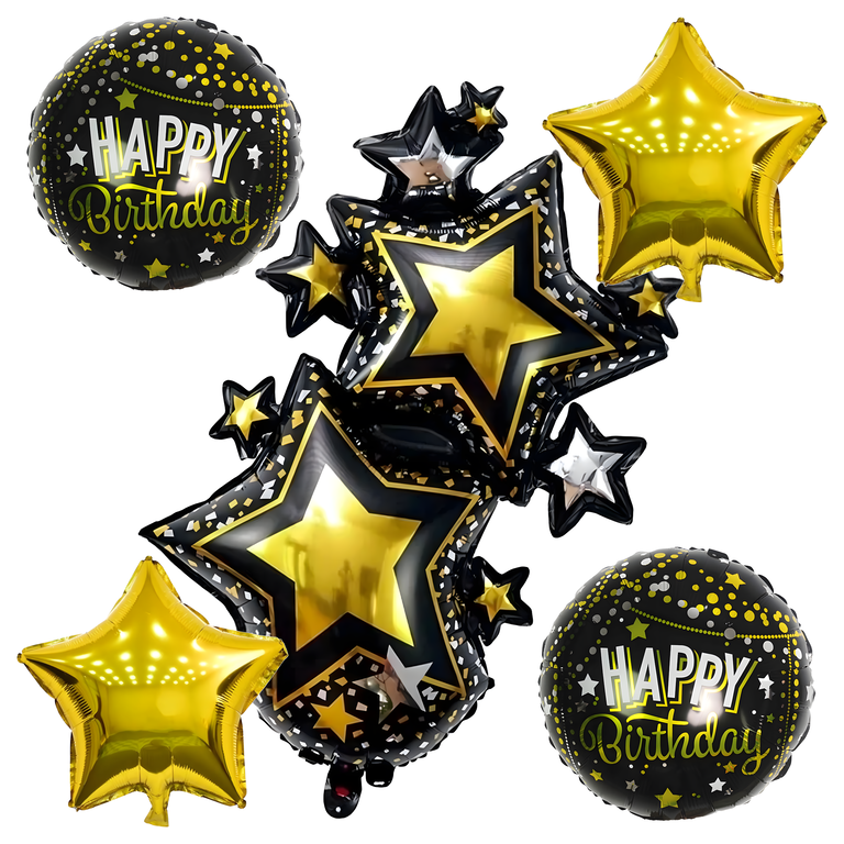 Zestaw Balonów Urodzinowych Happy Birthday Duże 5 szt  (1)