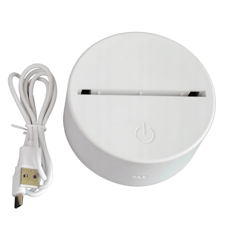 Lampka Nocna Prezent Miś 3D Illusion do Sypialni dla Dzieci Biurkowa USB (6)