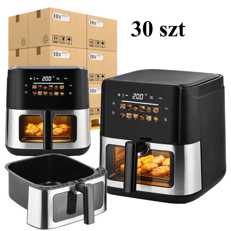 30 x  Frytkownica Beztłuszczowa Air Fryer 8L Frytownica 1700W 12 Programów Mocna (1)