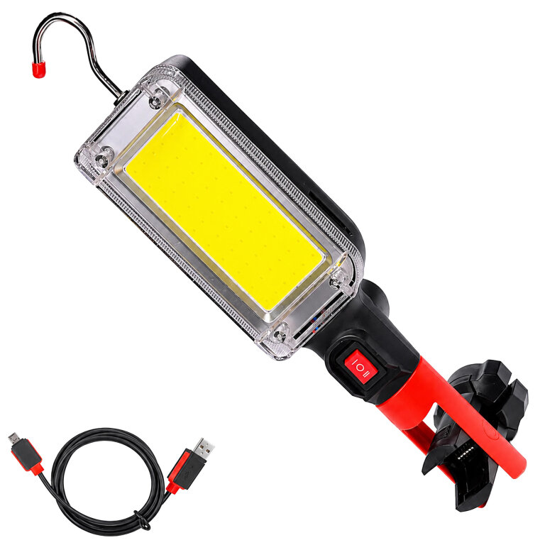 Latarka Lampa Warsztatowa Kanałowa Led z Hakiem Magnesem 700 Lm 20 W Mocna (4)