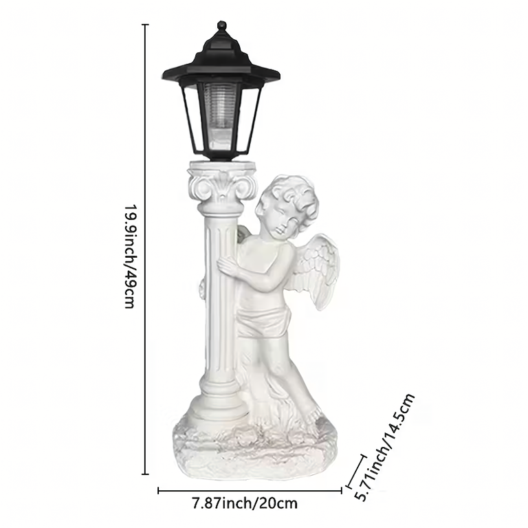 96x Aniołek Solarny Led Figurka Świecznik Dekoracja Posążek do Ogrodu na Grób 49cm (4)