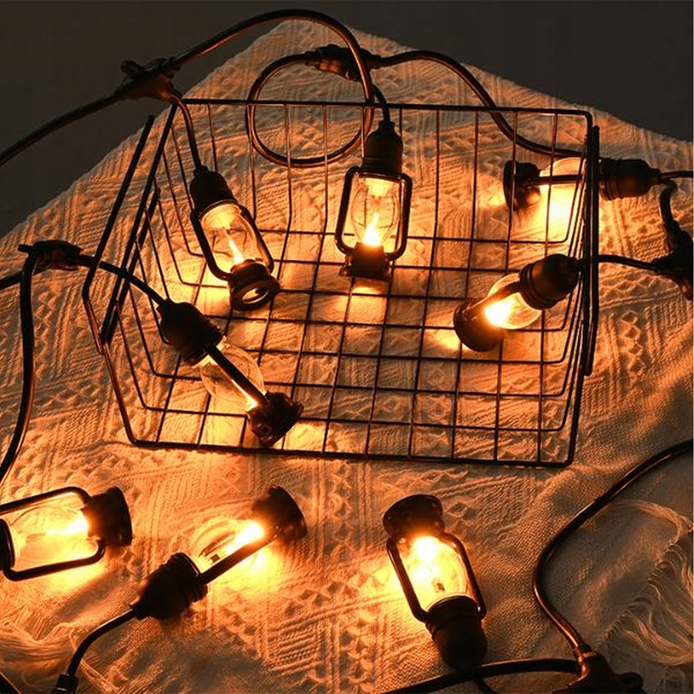 Girlanda Swietlna Lampki Dekoracyjne Led 10 szt Latarenki Ogrodowe 10cm 5m (12)