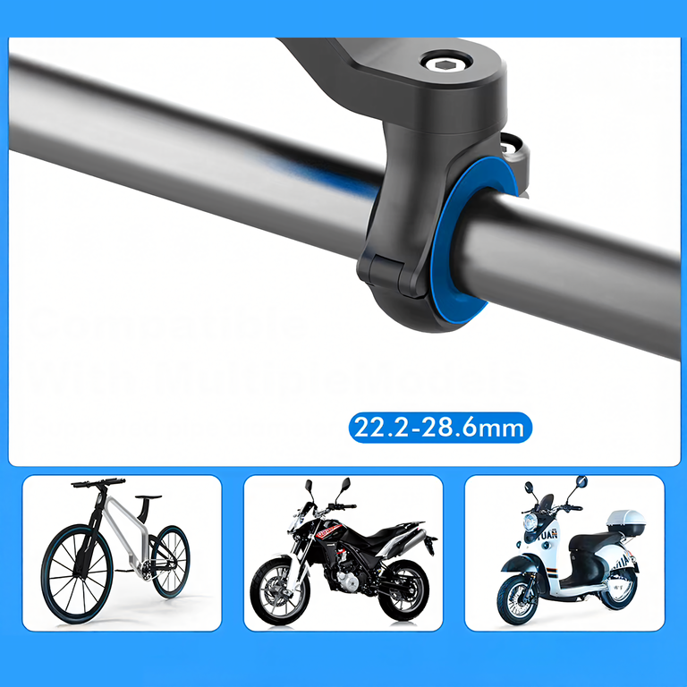 Uchwyt z Tłumikiem Drgań na Telefon Rower Motor do Hulajnogi Nawigacji Mtb (10)