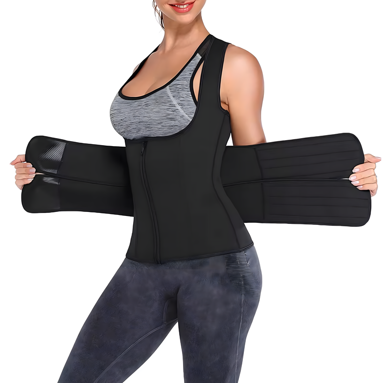 KAMIZELKA NEOPRENOWA FITNESS DAMSKA ODCHUDZAJĄCA SPORTOWA TRENINGOWA M  (6)
