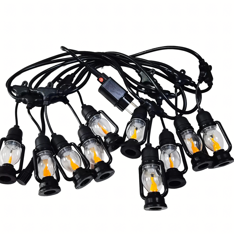 Girlanda Swietlna Lampki Dekoracyjne Led 10 szt Latarenki Ogrodowe 10cm 5m (2)