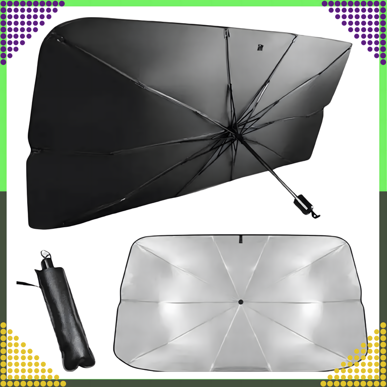 Roleta Parasol Osłona UV do Samochodu Przeciwsłoneczna na Szybę Auta Duża 65x125 (2)