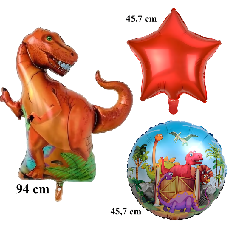 Zestaw Balonów Urodzinowych Dinozaur na Urodziny Urodzinowe Przyjęcia 5 szt (5)