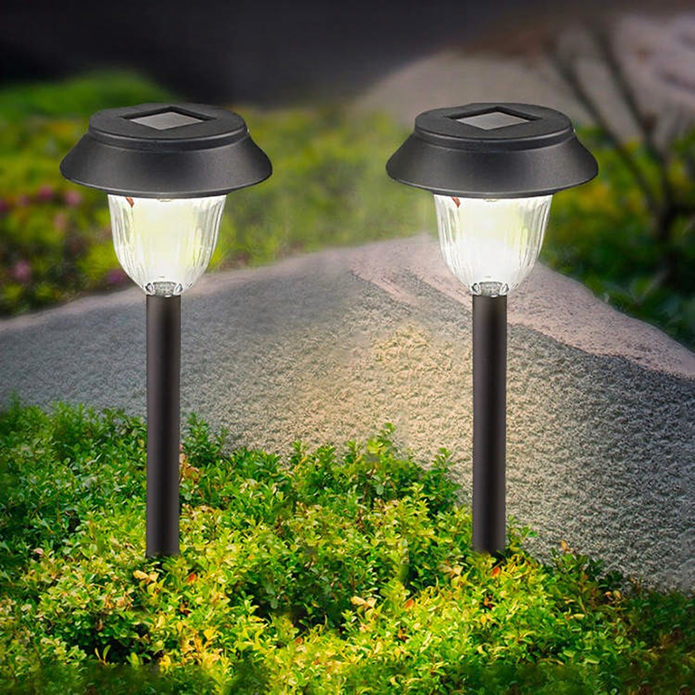 Zestaw Lamp Lampy Ogrodowe Solarne Wbijane Wodoodporne 41cm Zewnętrzne 6szt. (12)