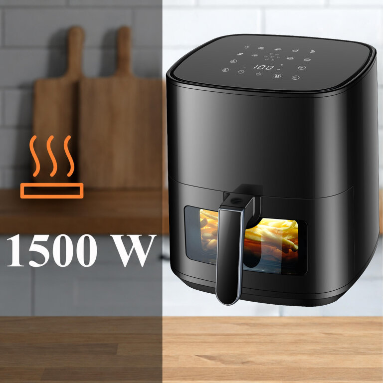 Frytkownica Beztłuszczowa Air Fryer 5L Frytownica 1500W 9 Programów Mocna (11)