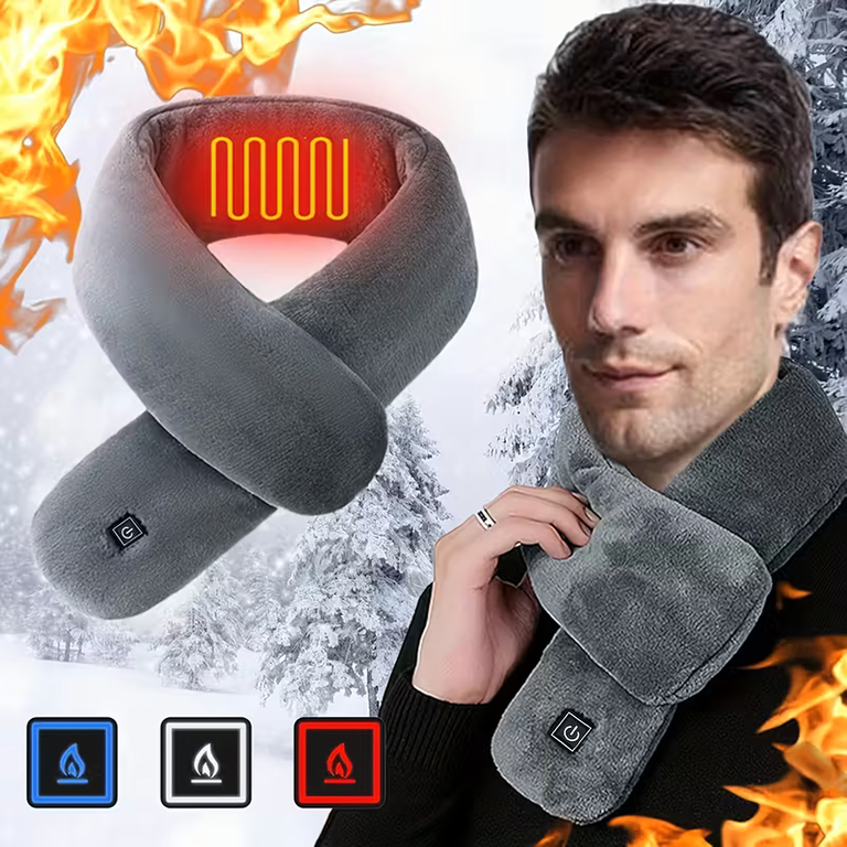 Podgrzewany Szalik Elektryczny Szal Grzewczy Ocieplacz Ogrzewacz Zimowy USB (9)