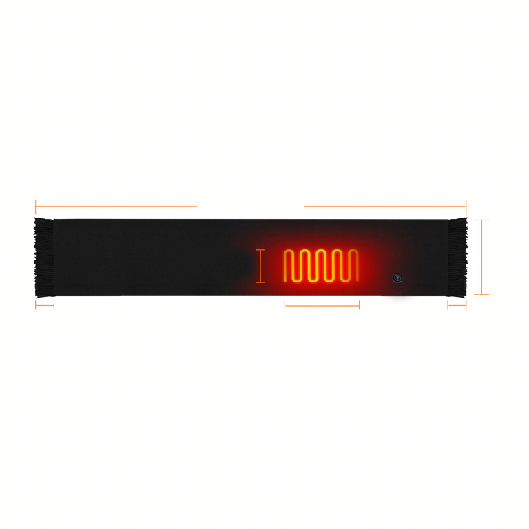 Szalik Grzewczy Podgrzewany Ocieplacz Szal Zimowy Ogrzewacz USB Powerbank (4)