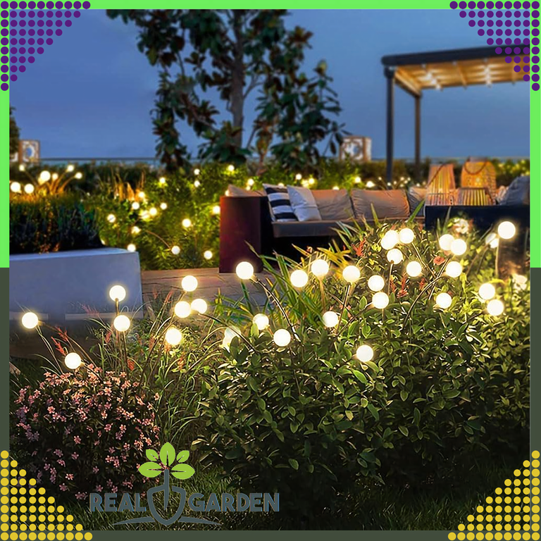 Lampa Solarna 2 Sztuki Wbijana Ogrodowa 6 Led Czujnik Zmierzchu Firefly (12)