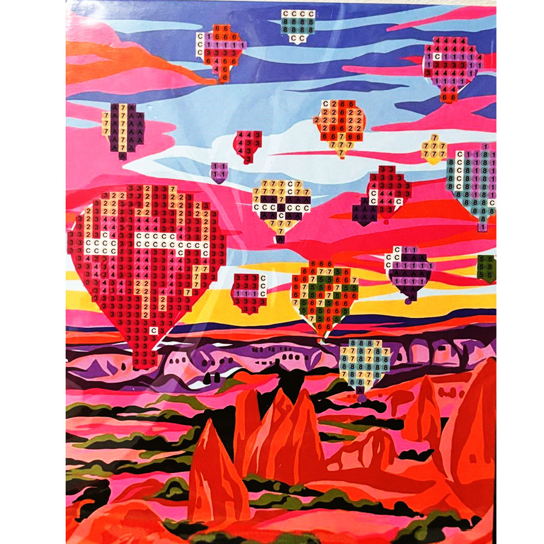 DIAMOND PAINTING HAFT DIAMENTOWY MOZAIKA ZESTAW SZTALUGA 15x20cm DLA DZIECI (2)