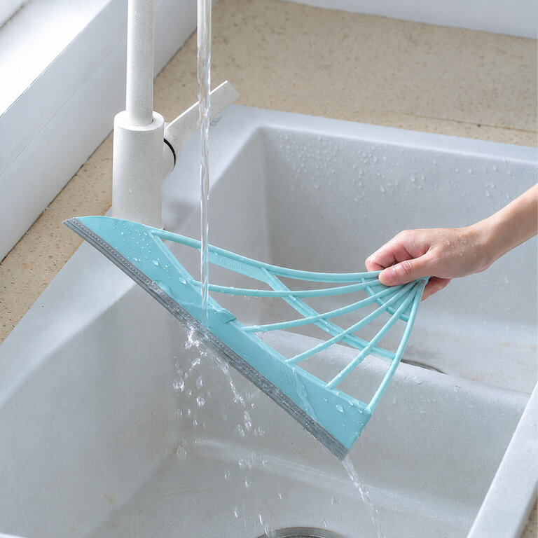 Magiczna Szczotka Zmiotka Gumowa Silikonowa ze Ściągaczką Magicbroom 84 cm (9)