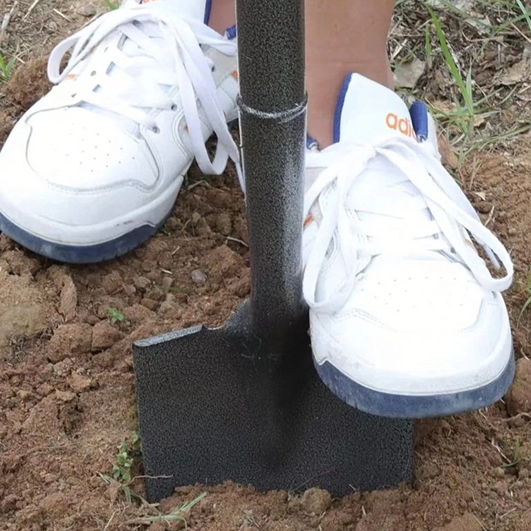 Szpadel Metalowy Łopata Ogrodowa Prosta z Metalowym Trzonkiem 100 cm Mocna (8)
