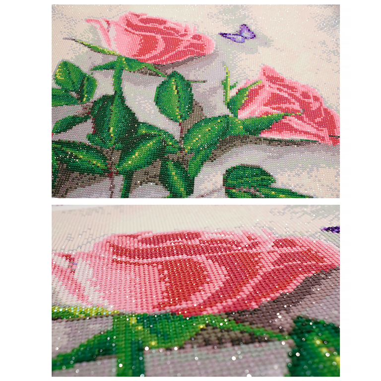 HAFT DIAMENTOWY 17,5x17,5 DIAMOND PAINTING MOZAIKA DIAMENTOWA OBRAZ Z RAMKĄ  (9)