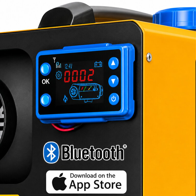 Nagrzewnica Spalinowa Dmuchawa Olejowa Ogrzewanie WEBASTO  8Kw 12/24V bluetooth (7)