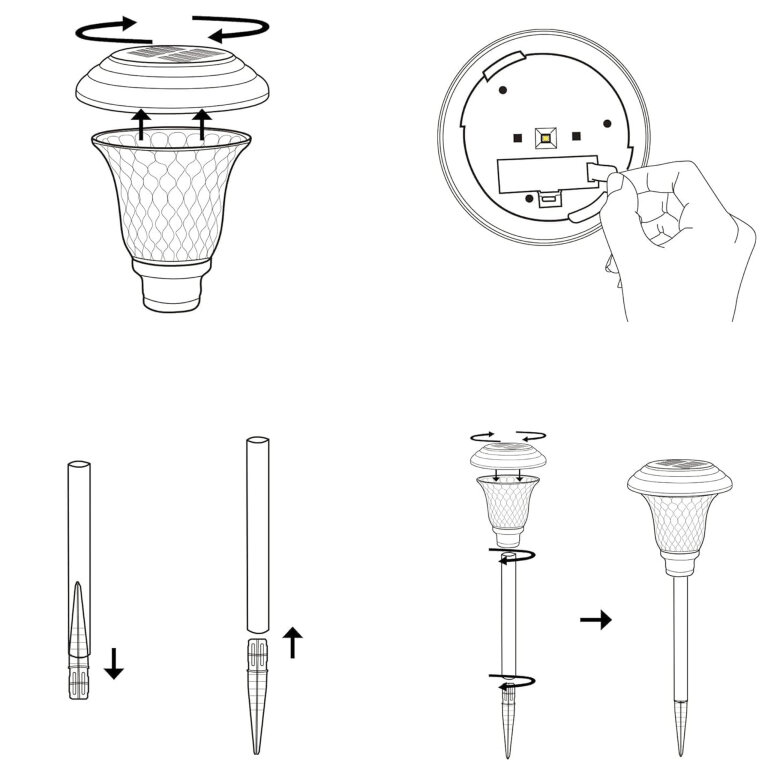 Zestaw Lamp Lampy Ogrodowe Solarne Wbijane Wodoodporne 42cm Zewnętrzne 6szt. (5)