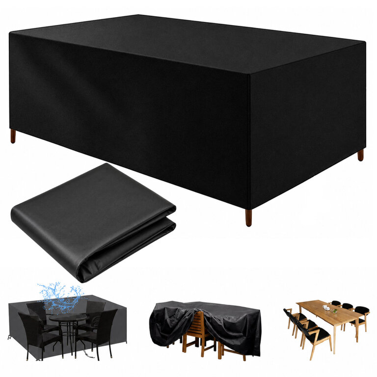 Pokrowiec Plandeka na Meble Ogrodowe Wodoodporny Stół Cateringowy 220x105x105 (1)