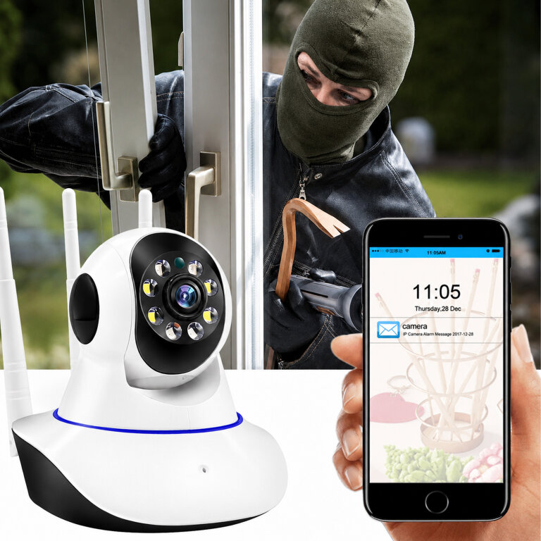 Kamera Bezprzewodowa Obrotowa 360 Niania Elektroniczna WiFi do Monitoringu  (13)