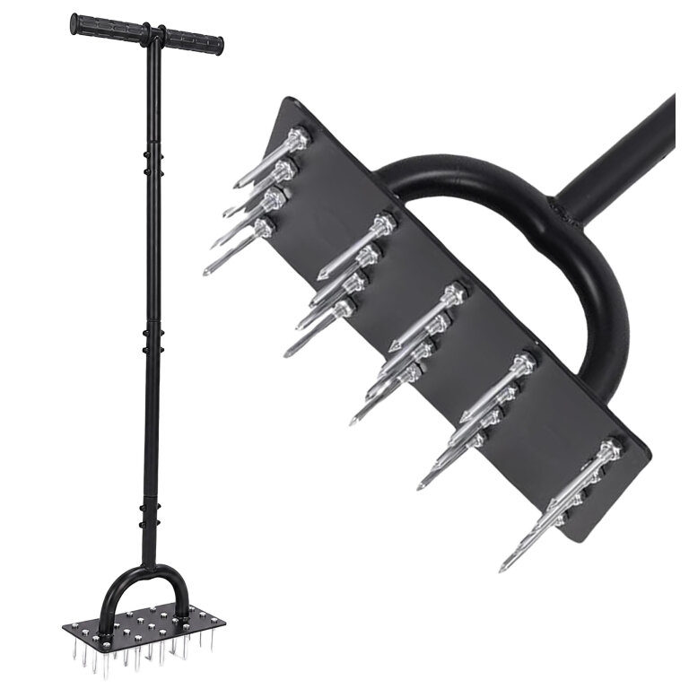 Aerator Areator Wertykulator Ręczny z 20 Kolcami do Trawnika Napowietrzania (1)