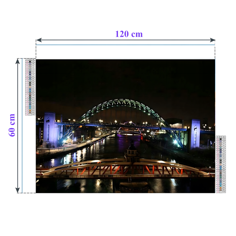 HAFT DIAMENTOWY DUŻY 120x60 Diamond Painting Mozaika Diamentowa XXL ZESTAW  (5)