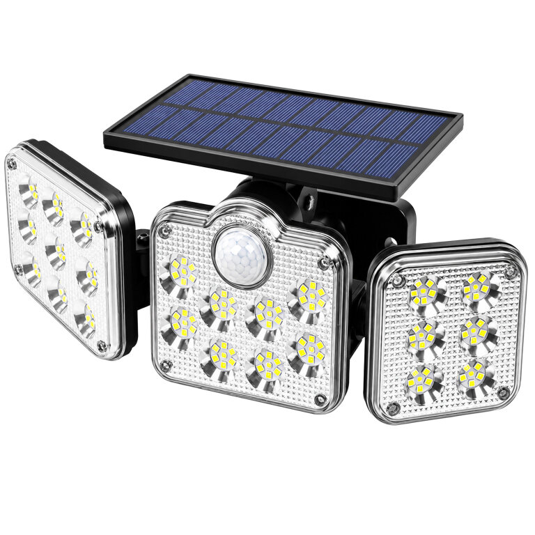 Lampa Solarna Ogrodowa 138 Led Zewnętrzna z Czujnikiem Ruchu Zmierzchu Pilot (3)
