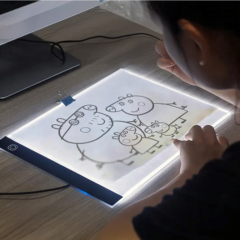 Tablet Graficzny A4 Deska Kreślarska Podkładka Led do Rysowania Kopiowania  (14)