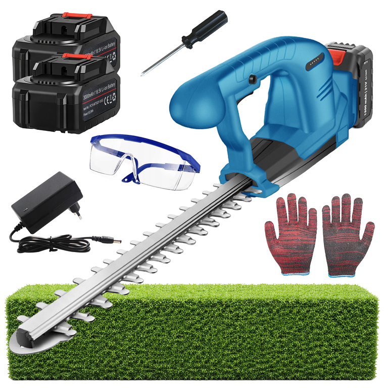 Nożyce do Żywopłotu Akumulatorowe do Cięcia Przycinania Krzewów Mocne 2xAku (1)
