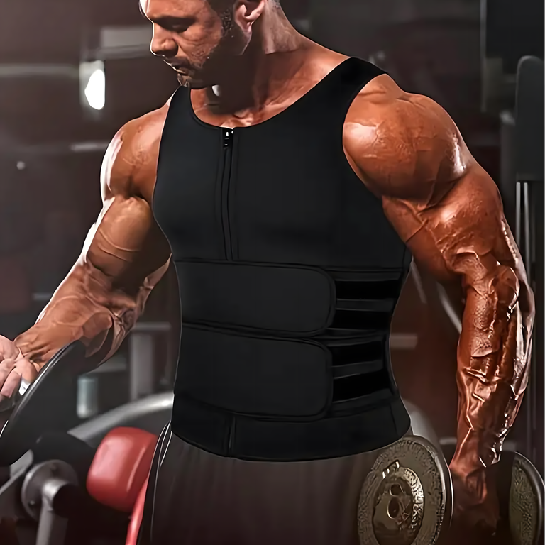 KAMIZELKA NEOPRENOWA FITNESS MĘSKA ODCHUDZAJĄCA SPORTOWA TRENINGOWA SAUNA M (15)